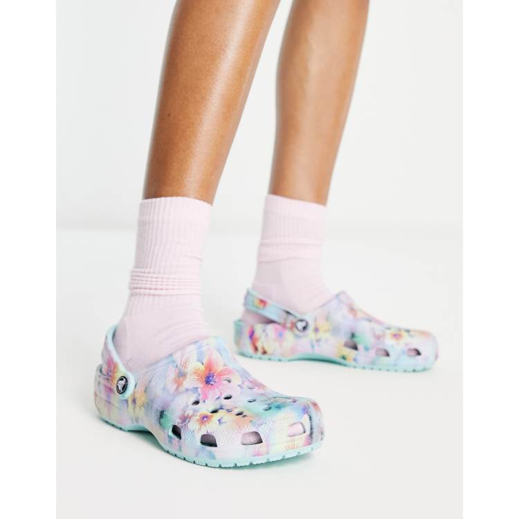 Crocs cheap floral clog