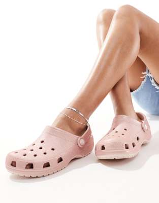 Crocs - Classic - Clogs in Glitzer-Quartz-Neutral