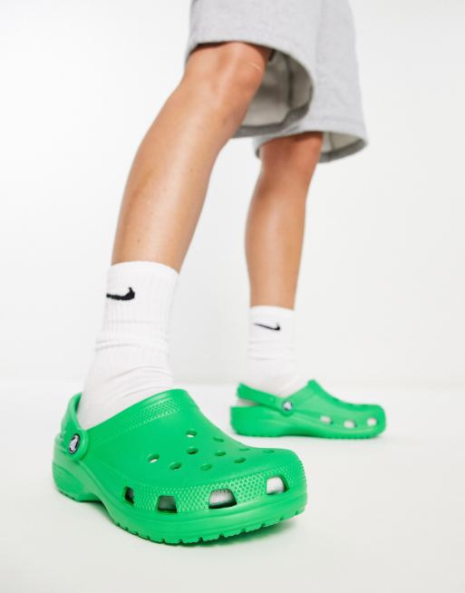 Green crocs deals shoes