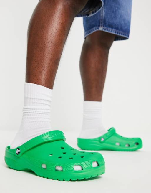 Green crocs clearance shoes