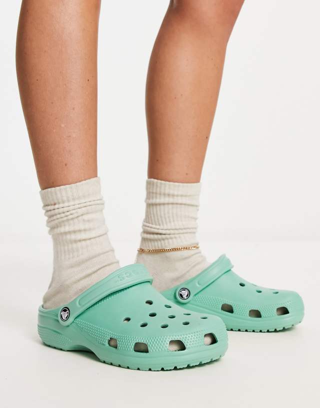 Crocs Classic Clogs In Jade Stone