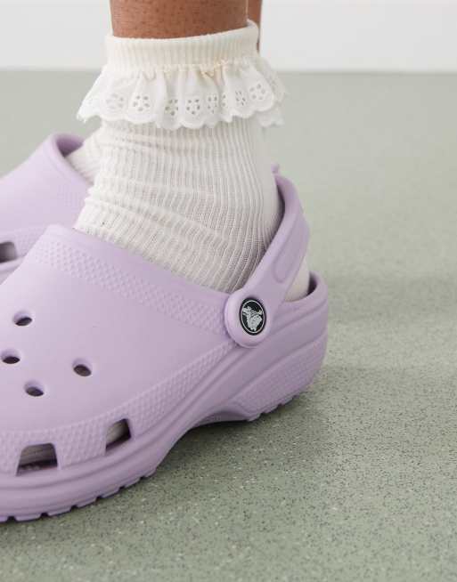 Crocs classic clogs in lavender ASOS