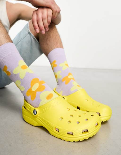 Yellow 2025 crocs shoes