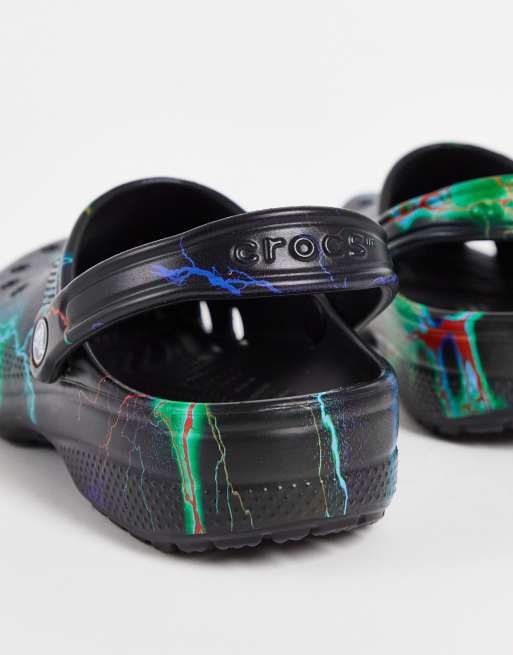 Crocs classic clogs in lightning bolts ASOS