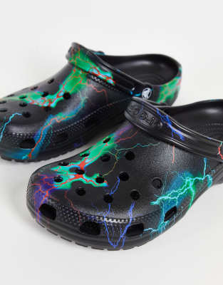 blue lightning bolt crocs