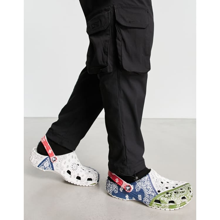 Crocs classic clogs in multi bandana print ASOS