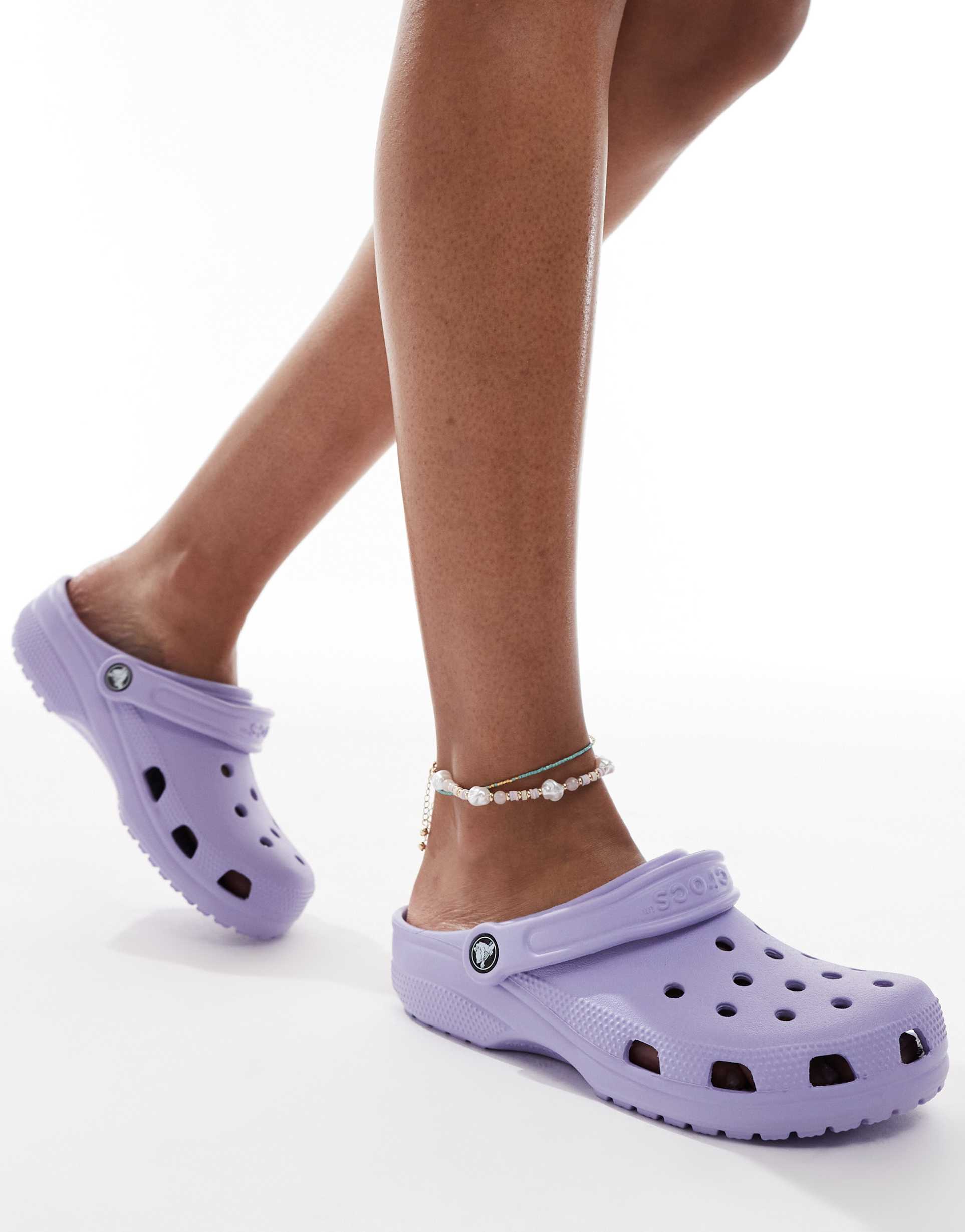 crocs classic clogs in mystic purple