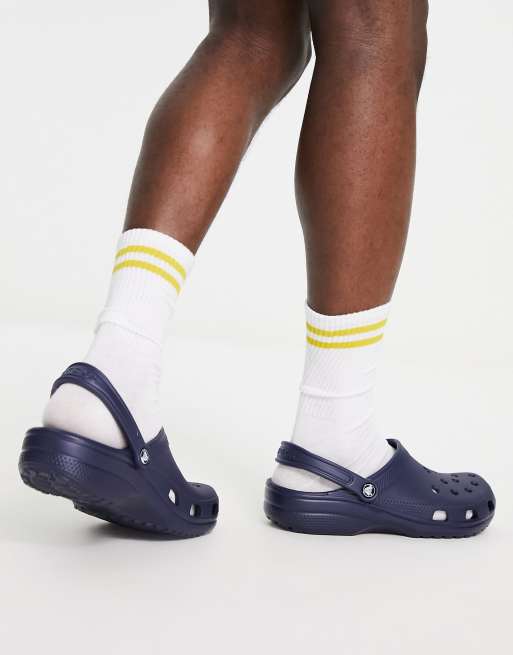 Crocs classic clogs in navy, 2 of 4