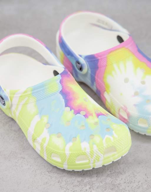 Tie dye best sale crocs pastel