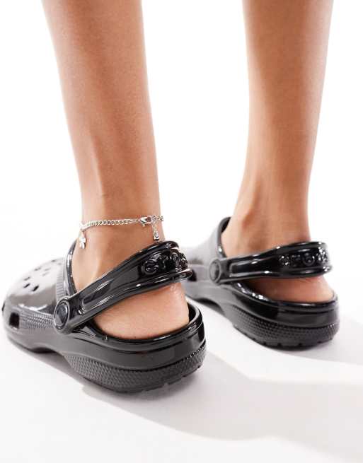 Patent leather crocs on sale