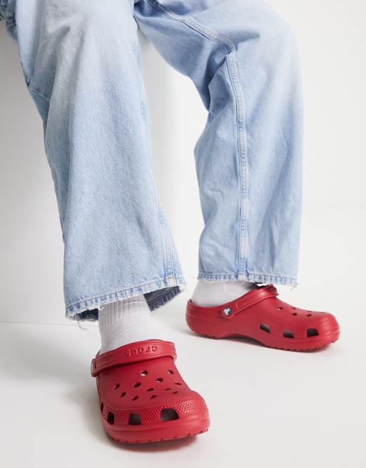 Red clog online crocs