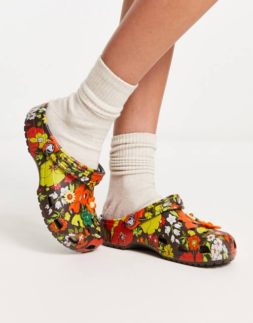 Crocs Classic Clogs In Retro Floral Exclusive To Asos ASOS