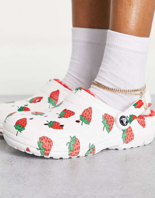 Crocs with strawberries on them new arrivals