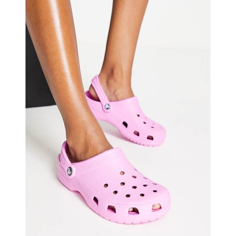 Pink sales crocs shoes