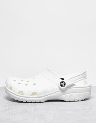 Crocs  unisex classic clogs in white