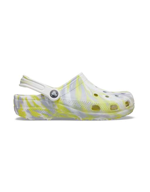 Yellow and on sale white crocs