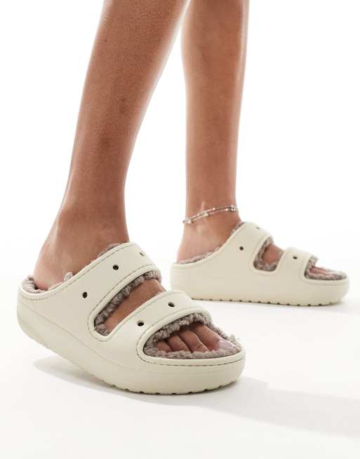 Crocs - Classic Cozzzy - Sandali unisex color fungo, 2 di 4