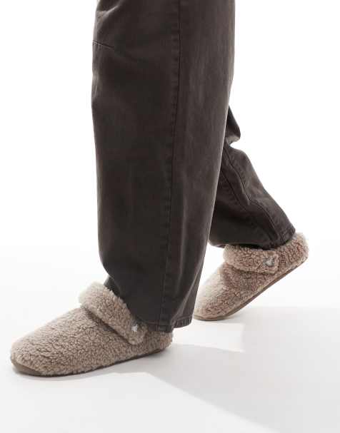Crocs Classic cozzzy slipper in natural - view 1
