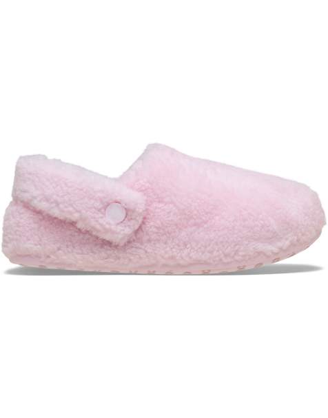 Crocs Classic cozzzy slipper in pink - view 1