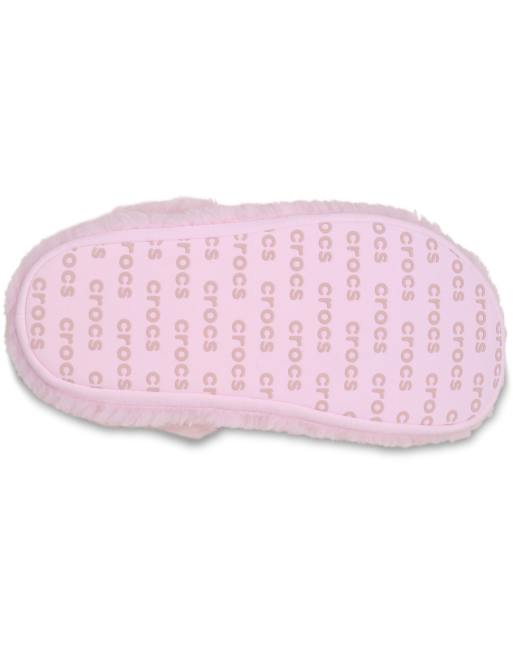 Crocs Classic cozzzy slipper in pink, 3 of 4