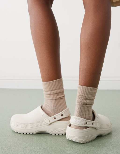 Crocs classic crafted clogs in stucco, 2 of 4