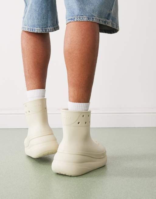 【CROCS】 Classic Crush Boots−BONE Crocs Classic crush boots in bone | ASOS