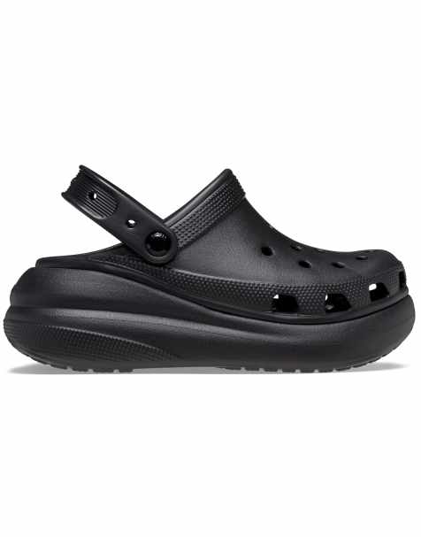 Crocs Classic crush clog in black - view 1