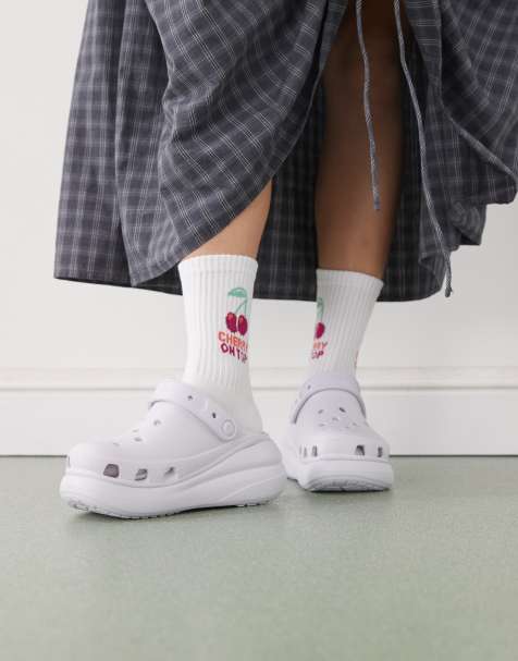 Crocs Classic crush clog in grape - view 1