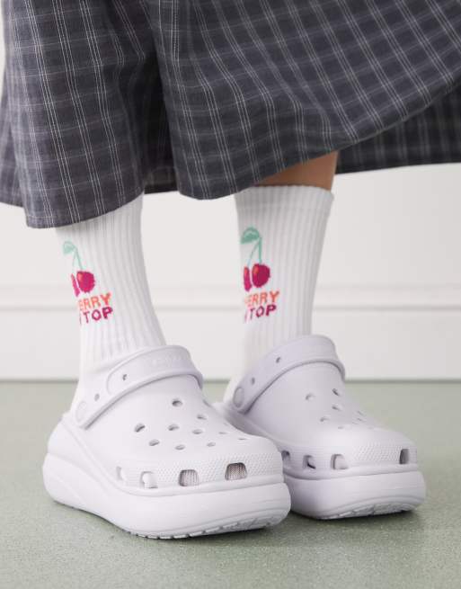 国内配送 CROCS CRUSH CLOG FROSTED GRAPE Crush Frosted Grape Unisex Clog