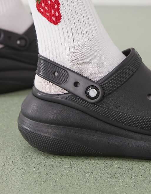 Crocs classic crush clogs in black | ASOS Crocs classic crush clogs in black | ASOS