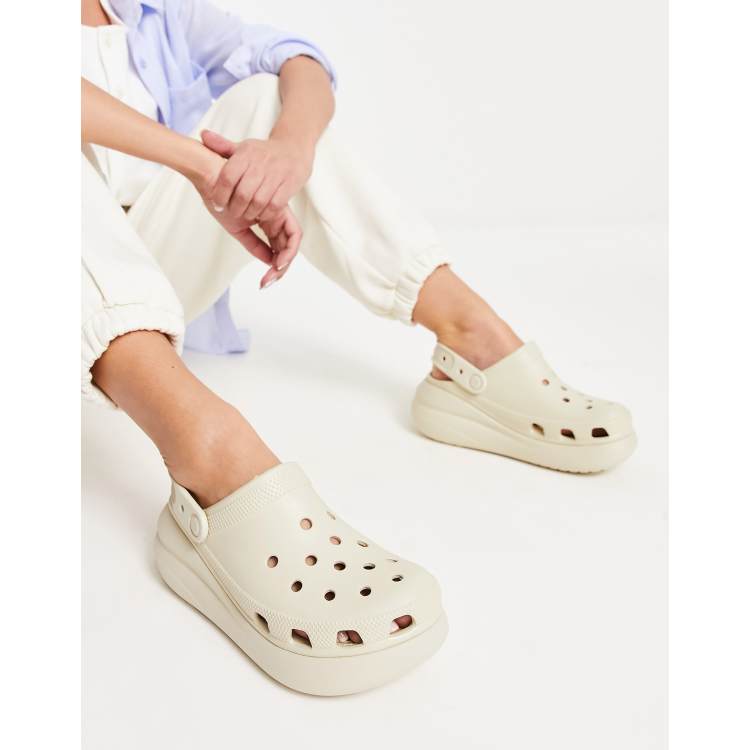 Crocs FDT classic crush clogs in bone | Сандалі crocs FDT kids crocband  оригінал | Dtsdh-huphShops