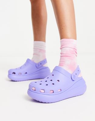 Crocs Classic Crush Clogs In Digital Violet-purple In Lilac