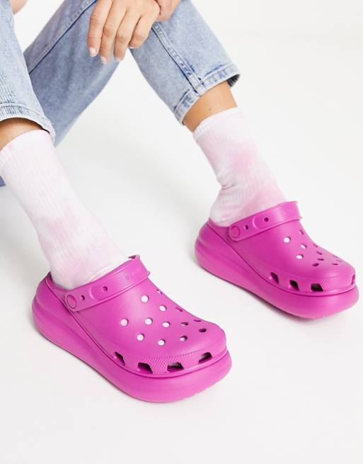 Fuschia crocs store