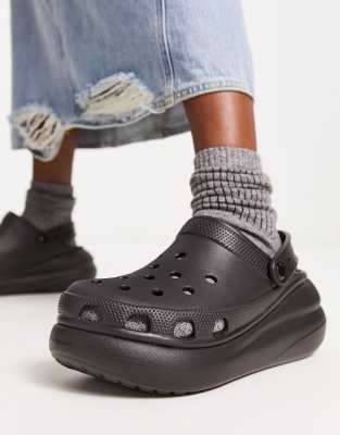 Crocs - Classic Crush - Clogs in Schwarz