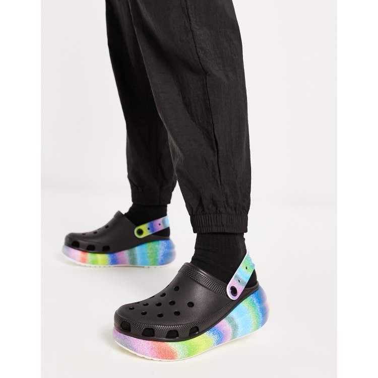Crocs classic crush clogs in spray dye | ASOS display picture 1