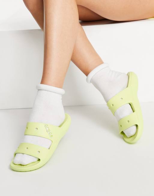 Crocs store flat sandals