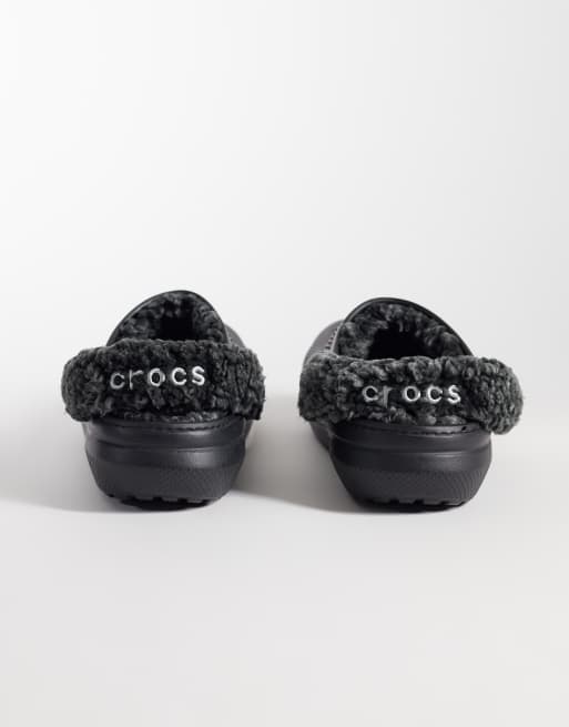Crocs Classic fleeceforede clogs i sort, 4 af 4