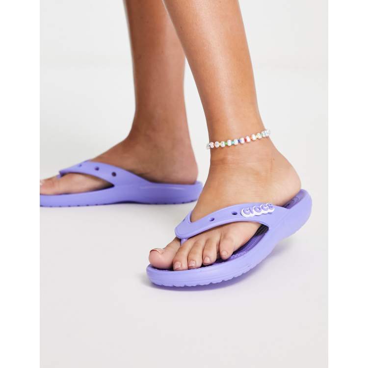 Crocs store purple sandals