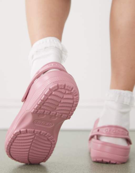 Crocs Classic frosted clog in rose pink, 2 of 4
