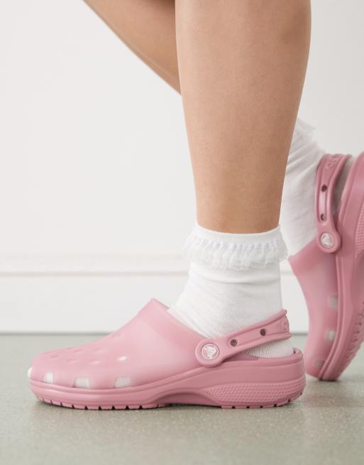 Crocs Classic frosted clog in rose pink, 4 of 4