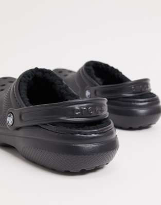 crocs fur lined clogs