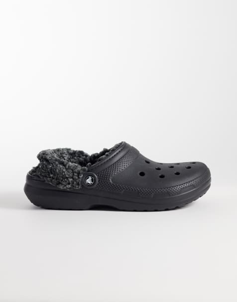 Crocs Classic gefütterte Clogs in Schwarz - view 1