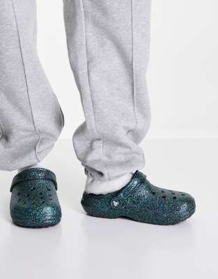 starry skies glitter crocs