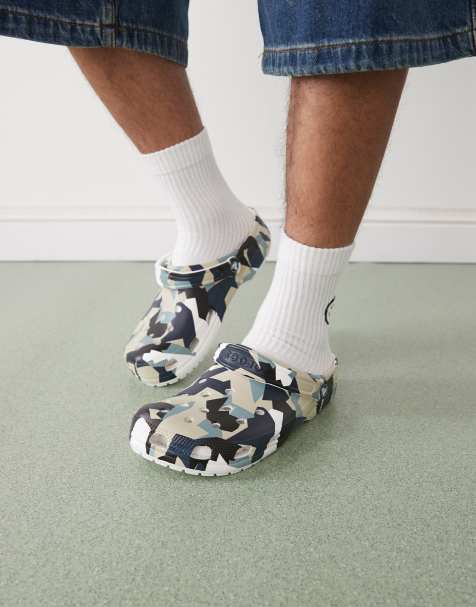 Crocs Classic graphic clog in white - view 1