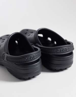 Crocs Classic Hearts Cut Out clogs in black