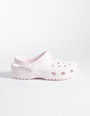 Crocs Classic Hearts Cut Out clogs in light pink