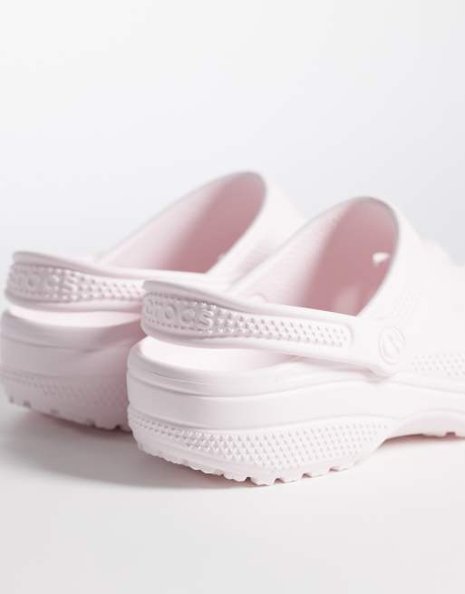 Crocs Classic Hearts Cut Out clogs in light pink, 4 of 4