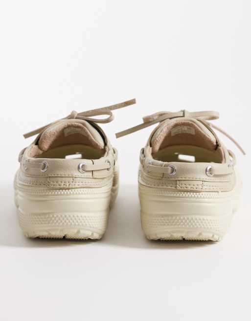 Crocs Classic Islander clogs in bone, 4 of 4