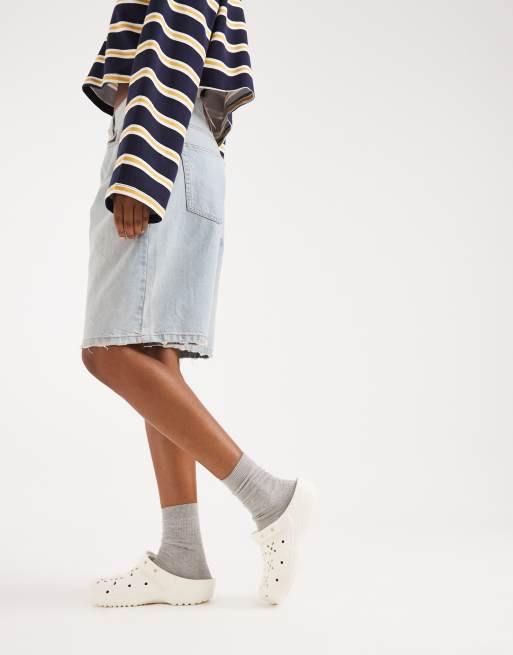 Crocs - Classic - Klompen met uitgesneden bloemen in krijtwit, 4 van 4