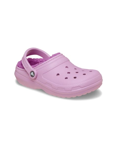 Crocs Classic lined clog in light purple - view 1